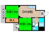 アロ－ハイツ 2DKの間取り
