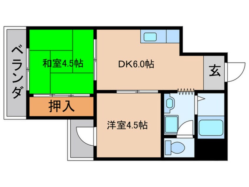 間取図 アロ－ハイツ