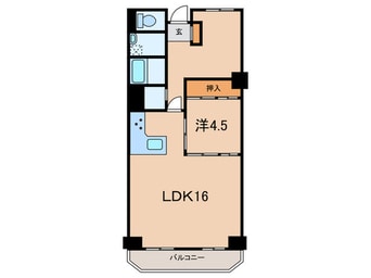 間取図 ローズハイツ芦屋（７１１）