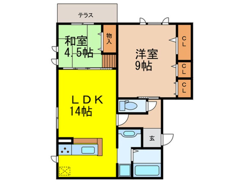 間取図 サンスクエア千里万博A棟