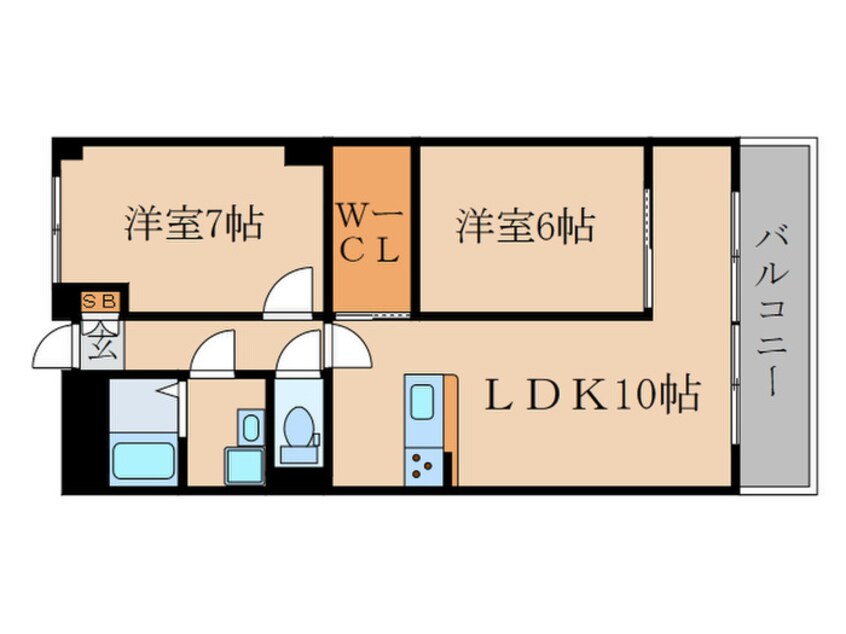 間取図 メゾン墨染