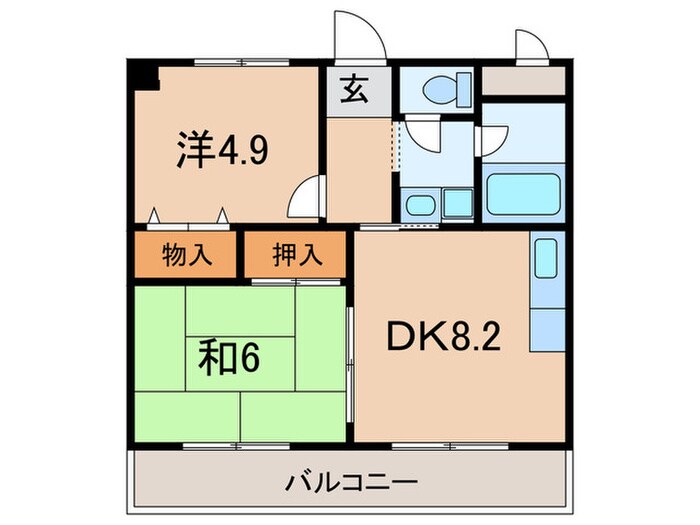 間取り図 ラポール武庫之荘