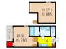 IMPERIAL RESIDENCE 八王寺 1Kの間取り