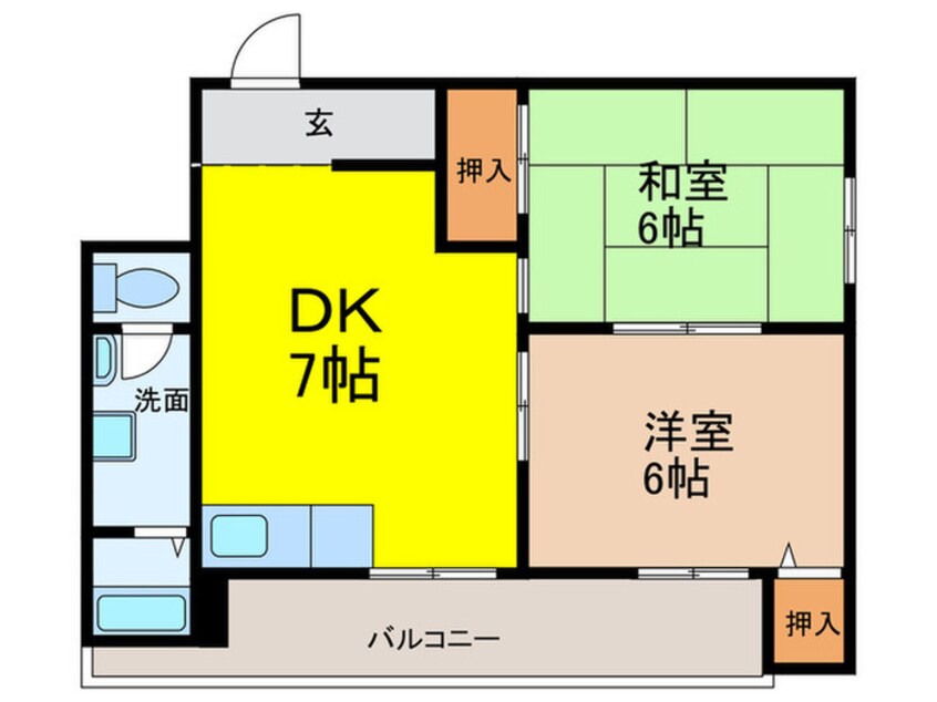 間取図 東豊中マンション