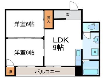 間取図 東豊中マンション