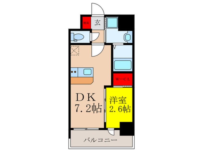 間取図 セレニテ江坂アリア