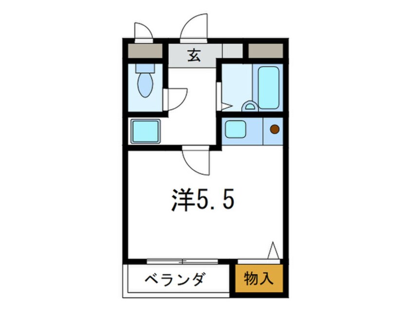 間取図 ガロ－ド岡本