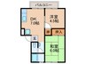 ベルハイツ 2DKの間取り