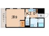 コージーヒル塩屋 1Kの間取り