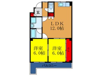 間取図 サンハイツ大下