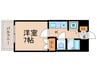 リーガル京都五条烏丸(202) 1Kの間取り