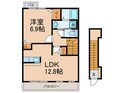クリスタルガ－デン　リリ－の間取図