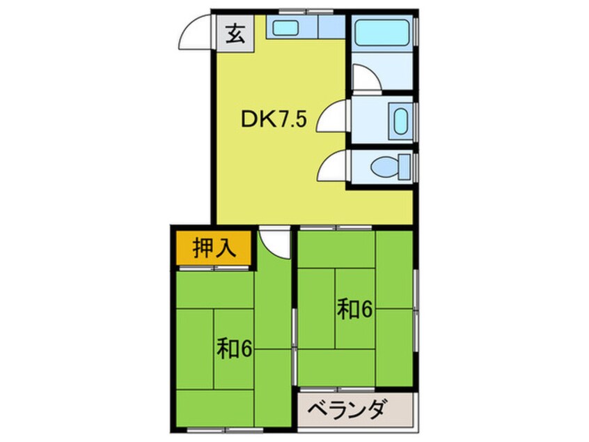 間取図 セントヒル藤井寺