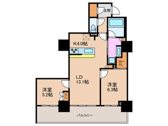 間取図 大阪福島タワー(811)