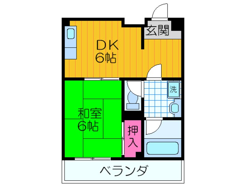 間取図 ハイツキシモト