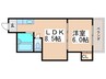 ＲＩＨＩＴＯ南巽 1LDKの間取り