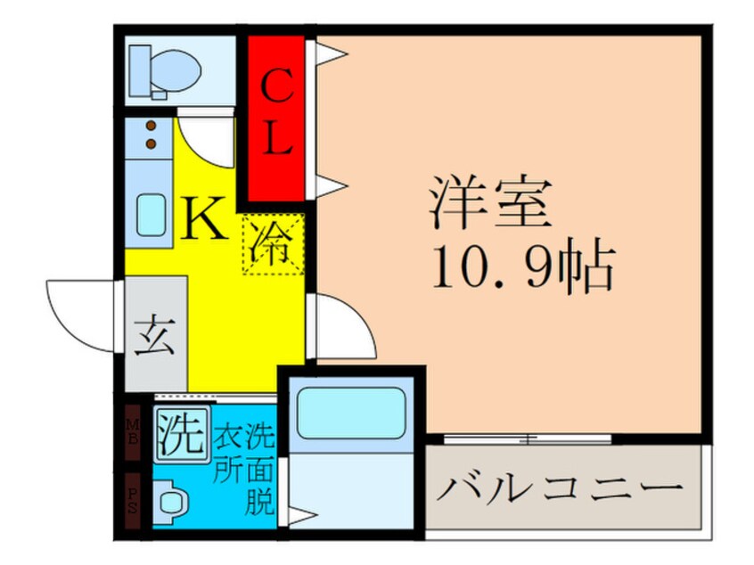 間取図 フジパレス阪急吹田駅南Ⅰ番館