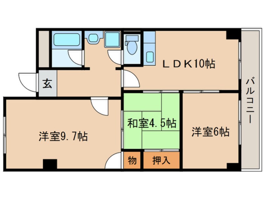 間取図 ロココ桂