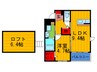 クリール　ボッシュT＆K 1LDKの間取り