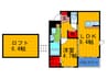 クリール　ボッシュT＆K 1LDKの間取り
