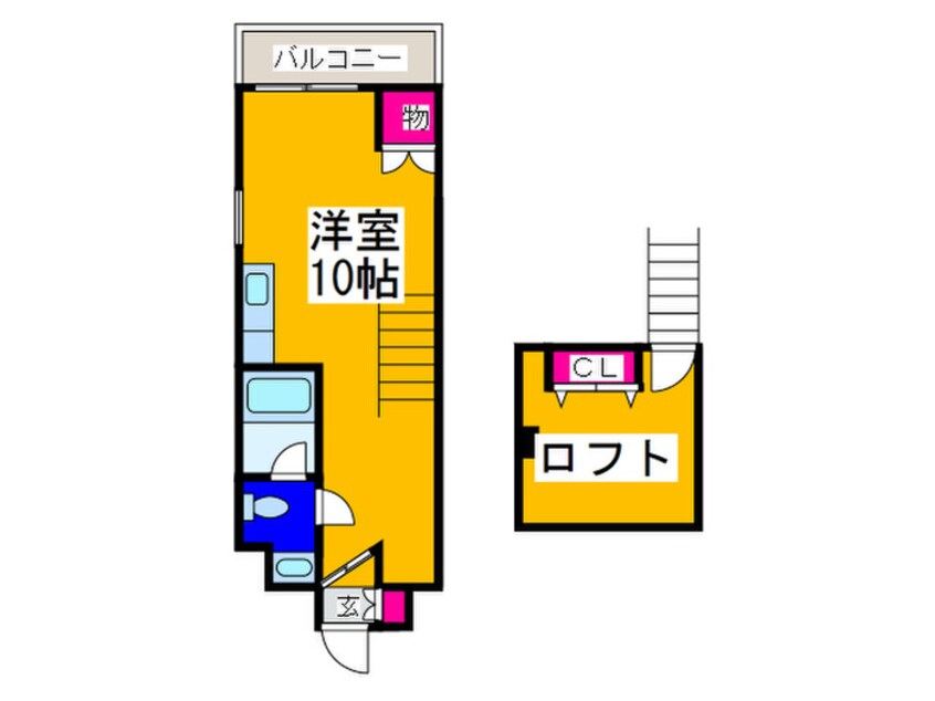 間取図 ラ・コ－トはびきの