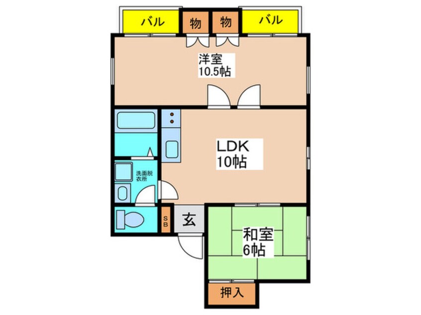 間取図 ラ・コ－トはびきの