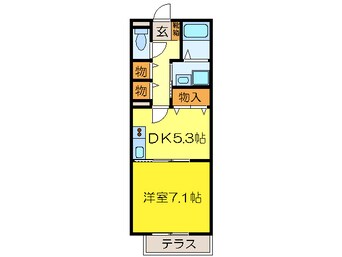 間取図 ラヴィ・クレ－ル