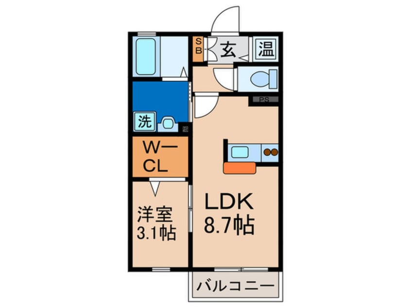 間取図 ラヴィ・クレ－ル