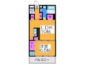 コ－ポラス長居東の間取図