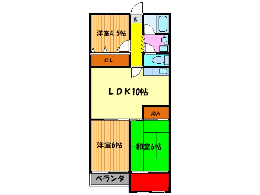 間取図 カストルム洛北