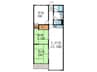 カストルム洛北 3LDKの間取り