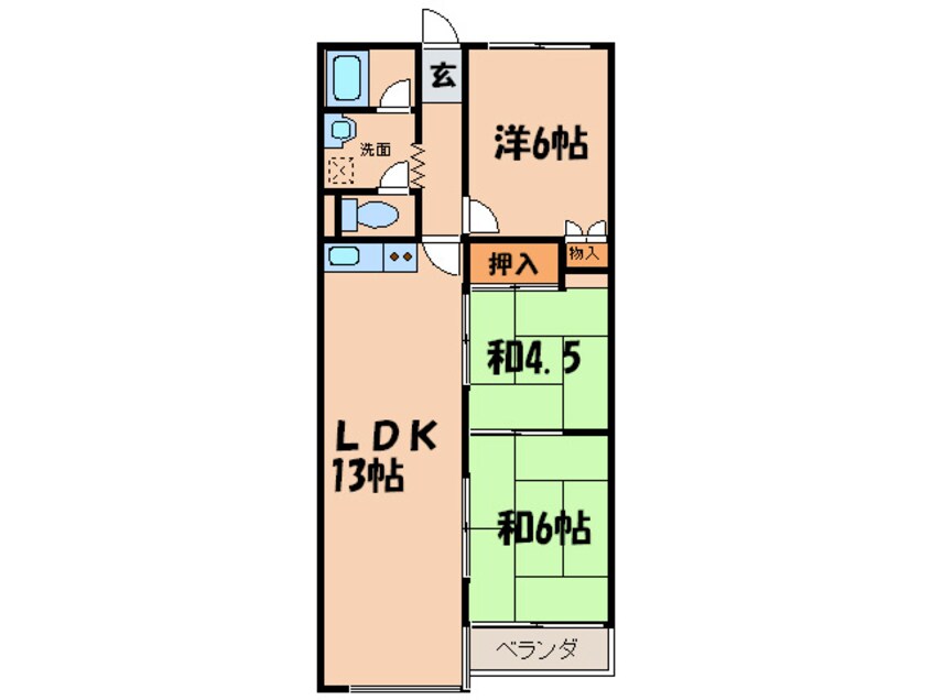 間取図 カストルム洛北