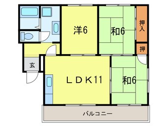 間取図 レッドサンイケヤⅡ