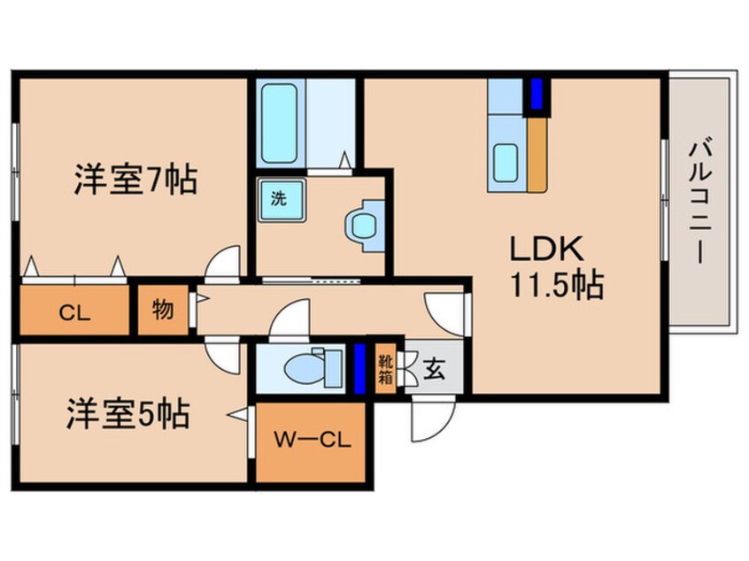 間取図 フォレストコ－ト