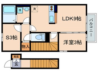 間取図 ロ－ズコ－トハイツ木村