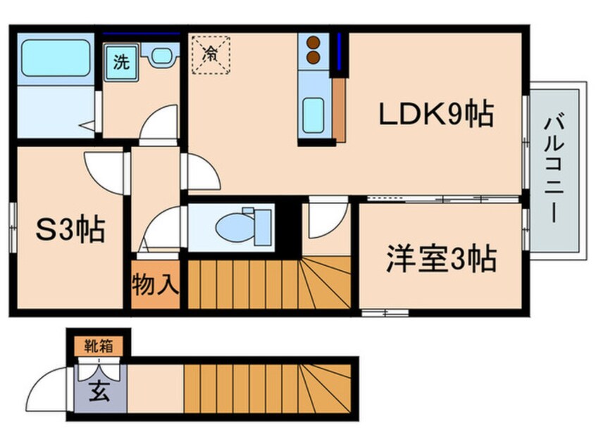 間取図 ロ－ズコ－トハイツ木村