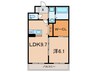 ＬＵＺ　ＫＯＢＥ 1LDKの間取り