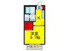 レザムール 1Kの間取り