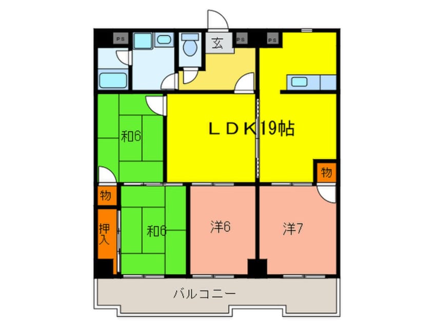 間取図 サンサーラ小川