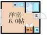 フロ－ラル上花山 1Rの間取り
