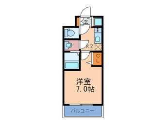 間取図 ｴｽﾘｰﾄﾞ梅田ｸﾞﾚｲｽ(302)