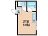 シャルム十三 1Rの間取り