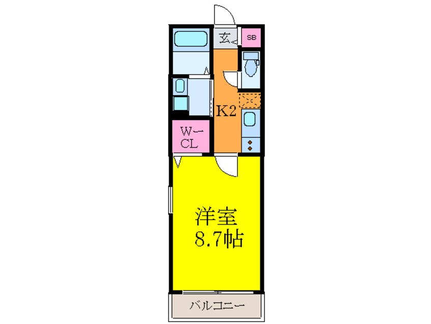 間取図 プレジェ－ネ一津屋