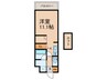 W.O.B.SAKAI 1Kの間取り