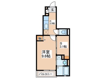 間取図 コモドカ－サ　レモン館