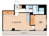 アドマーニ 1LDKの間取り