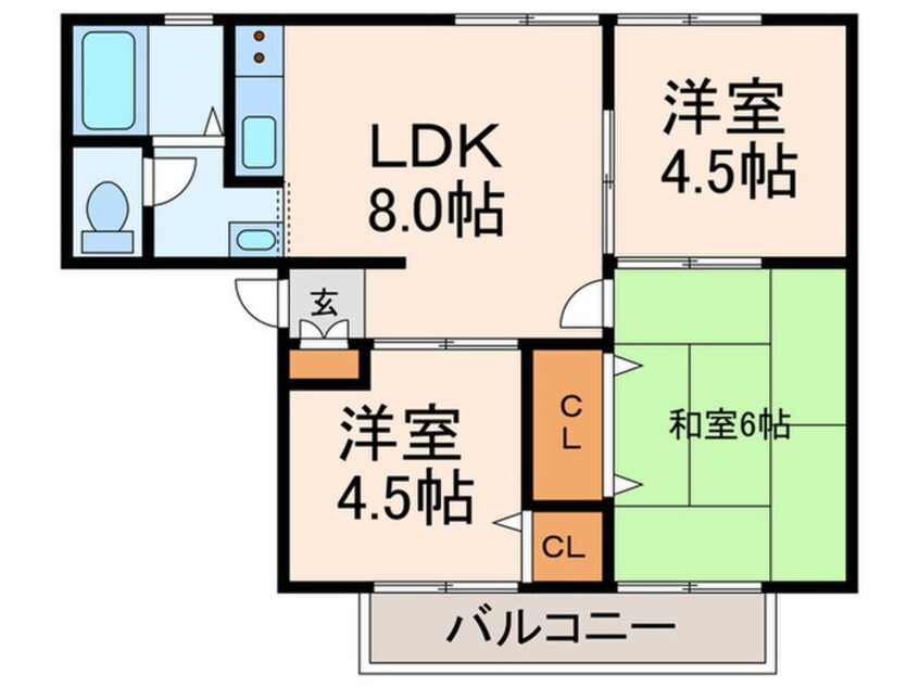 間取図 サンモリックＡ棟