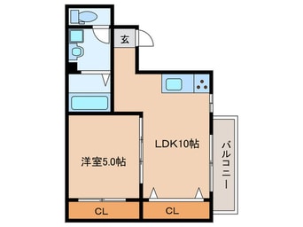 間取図 グレイスイン天満