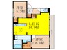 D-residence高槻市下田部A棟PJ 2LDKの間取り