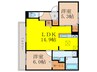 D-residence高槻市下田部A棟PJ 2LDKの間取り